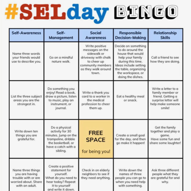 Social-Emotional Learning Bingo