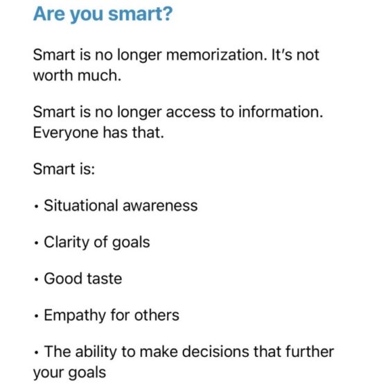 Are You Smart? Tweet Screenshot